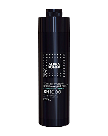 Estel Professional Alpha Homme Pro - Тонизирующий шампунь для волос с охлаждающим эффектом 1000 мл - hairs-russia.ru